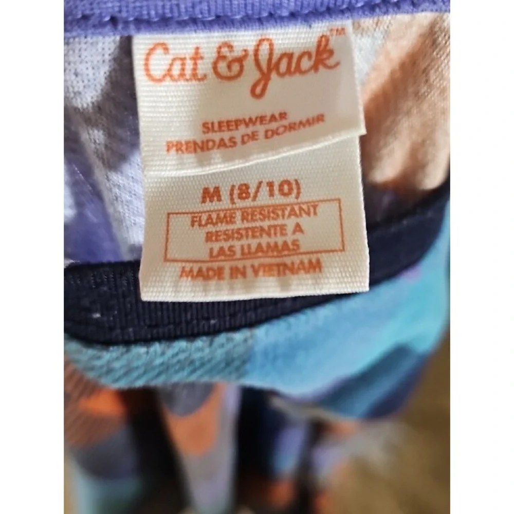 Old Navy Cat & Jack Plaid Pajama Bundle Cozy Thermal Fleece Sets Size 10 M/L
